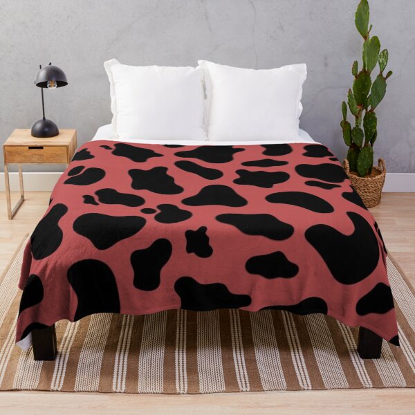 Item preview, Coral Pink and Black Cow designed and sold by ZedColors.