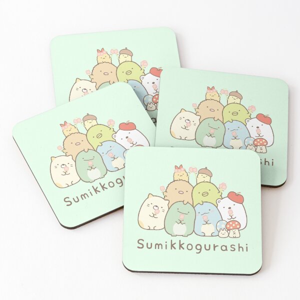 Item preview, Charming Sumikko Gurashi Group - Adorable Japanese Kawaii Characters in Cute Cartoon Design for Fans and Collectors designed and sold by FebricFusion.