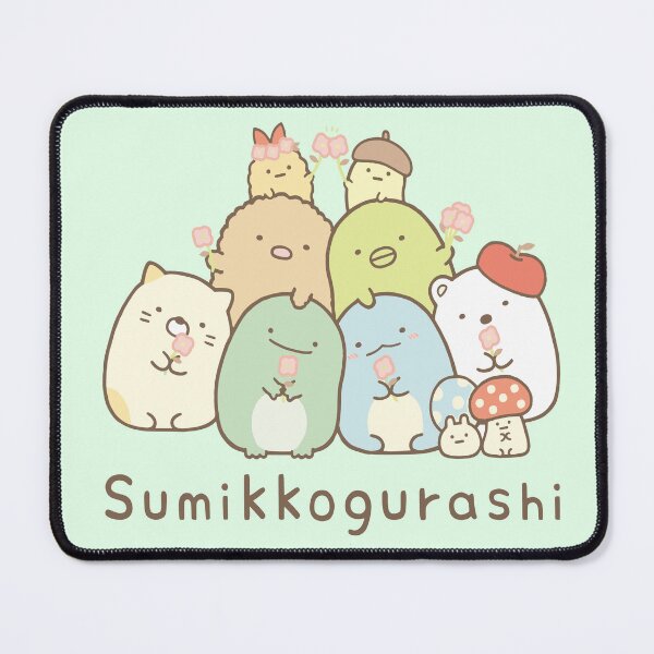 Item preview, Charming Sumikko Gurashi Group - Adorable Japanese Kawaii Characters in Cute Cartoon Design for Fans and Collectors designed and sold by FebricFusion.