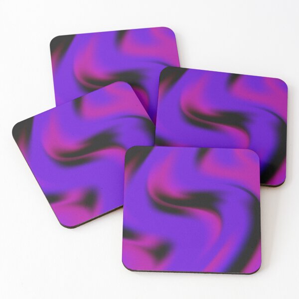 Item preview, Mystical abstract wavy pattern with purple and black shades designed and sold by MonikaSimona.
