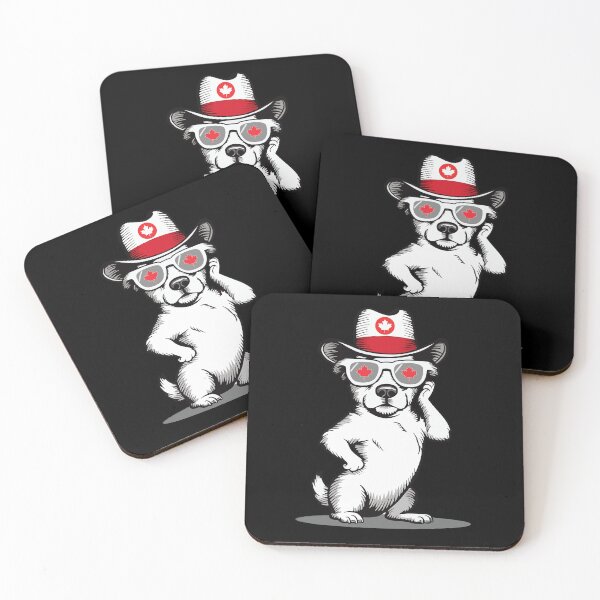 Item preview, Maple Leaf Patriotic Canadian Dog Sunglasses Canada Flag  designed and sold by Smix Pixels.