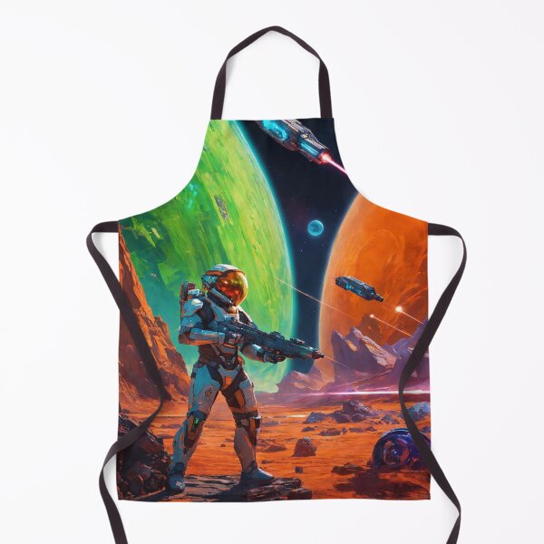 Item preview, A space warrior on a planet.  designed and sold by JoraArt.