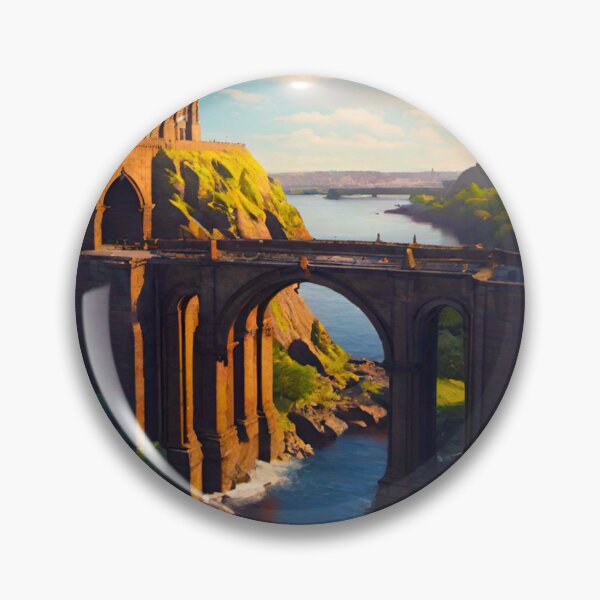 Item preview, Gateway to Majesty: Giant Bridge Leading to a Castle designed and sold by GrizzlyCollective.