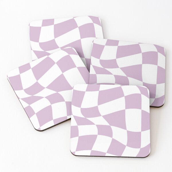 Item preview, Purple and White Distorted Checkerboard designed and sold by ZedColors.