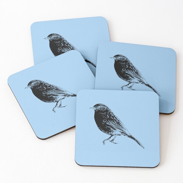 Item preview, Dunnock Hedge Sparrow Black Design  designed and sold by designsasstultd.