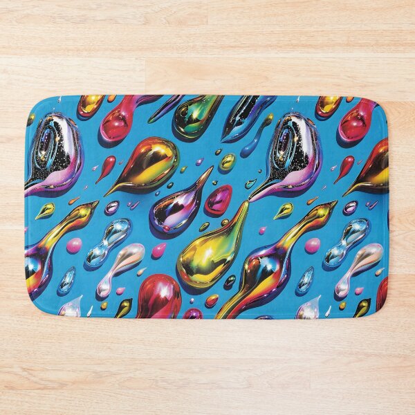 Item preview, Rainbow Liquid Metal on Blue designed and sold by dinaaaaaah.