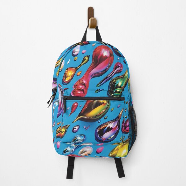 Item preview, Rainbow Liquid Metal on Blue designed and sold by dinaaaaaah.