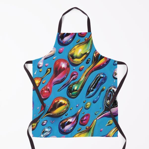 Item preview, Rainbow Liquid Metal on Blue designed and sold by dinaaaaaah.