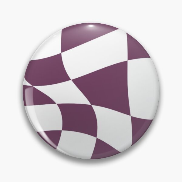 Item preview, Purple and White Distorted Checkerboard designed and sold by ZedColors.