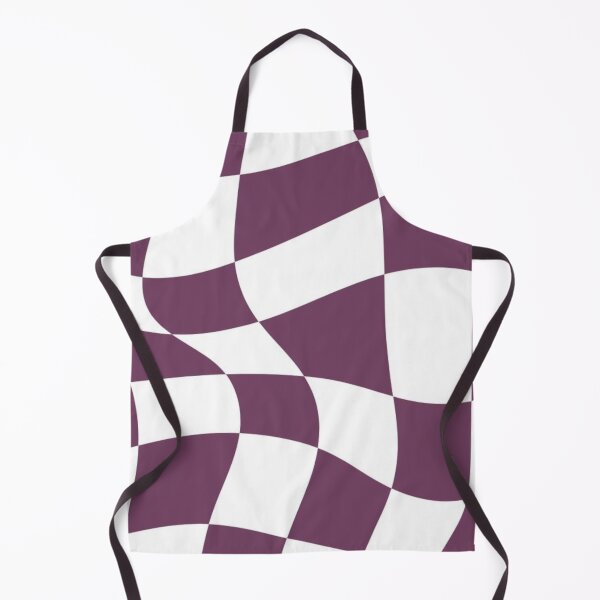 Item preview, Purple and White Distorted Checkerboard designed and sold by ZedColors.