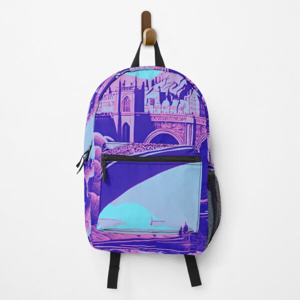 Item preview, Purple Majesty: Castle on the Hill Framed by Arched Bridge designed and sold by GrizzlyCollective.