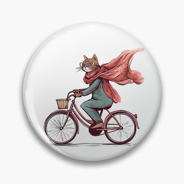 Item preview, Stylish cycling cat designed and sold by faberrzhe.