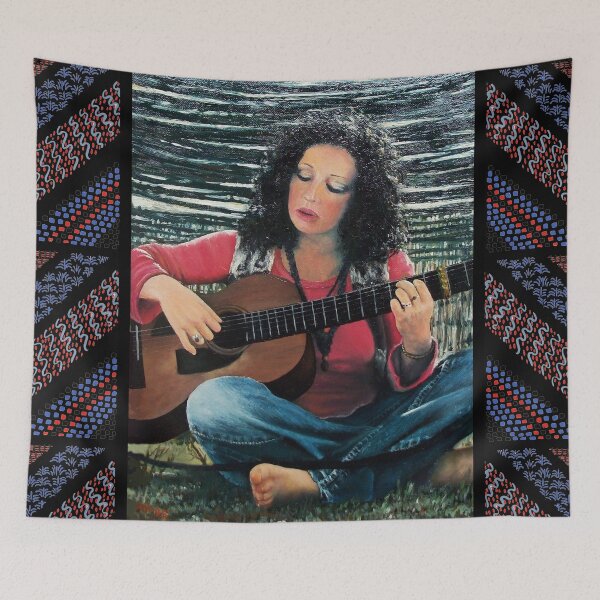 Item preview, LOVING GUITAR Woman Playing  AcousticGuitar designed and sold by BulganLumini.