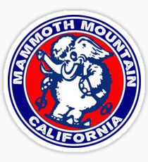 Skiing Mammoth Mountain California Elephant Ski Snowboarding Sticker