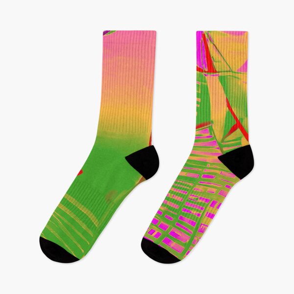 Item preview, Vibrant Urban Spectrum: Green, Pink, and Orange Skyscraper Pattern Abstract designed and sold by GrizzlyCollective.