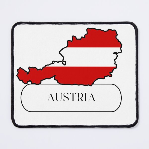 Item preview, Austria Map with Flag designed and sold by AustriabyPublic.