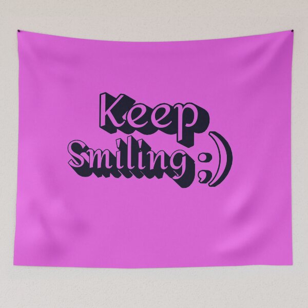 Item preview, Keep Smiling Typography designed and sold by AbeeRedB.