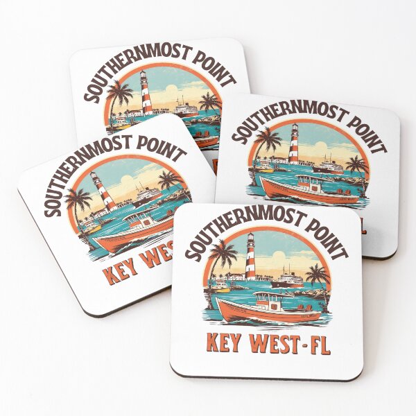 Item preview, Exclusive Key West T-Shirt - Southernmost Point USA Design Florida Keys Tropical Vacation Souvenir designed and sold by piketo.