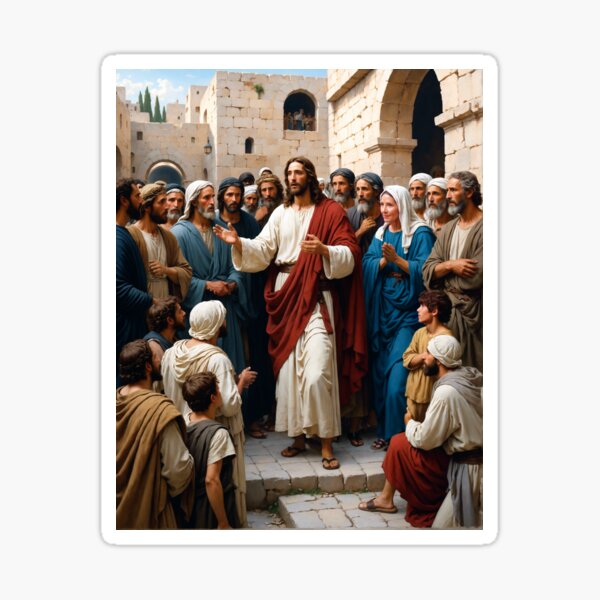 Item preview, Christ Teaching in Jerusalem designed and sold by Leslie Pardew.