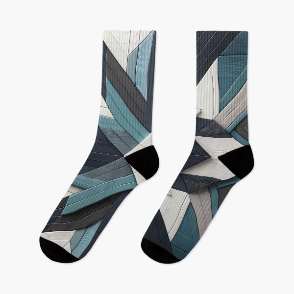 Item preview, Modern Zen Geometric Pattern in Shades of Blue designed and sold by Nabucodonoshop.