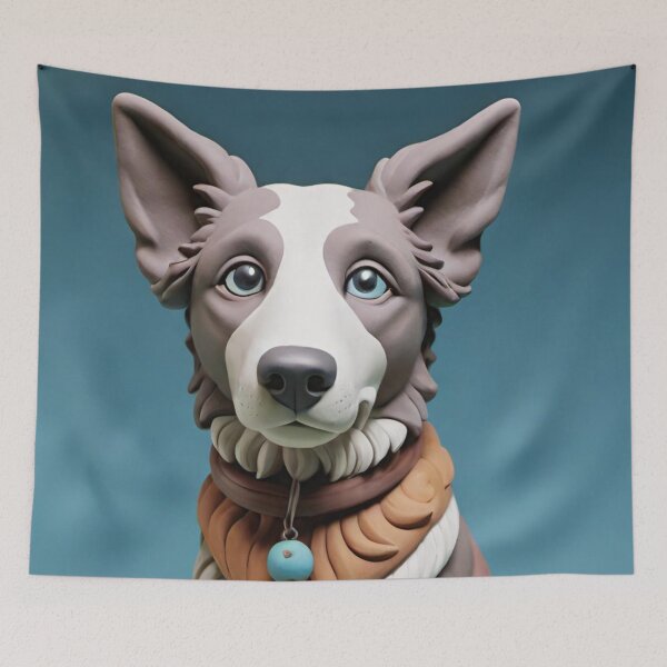 Item preview, dog, drawing, art, multicolored designed and sold by DonnaBlankaArt.