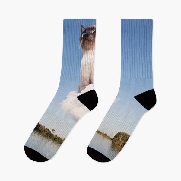 Item preview, "Sky Cat on a Cloud" designed and sold by Grind107.