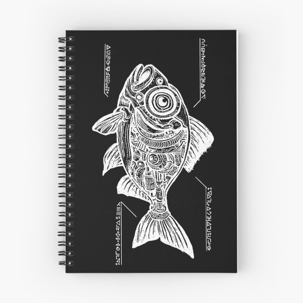 Item preview, Cyberfish Schematic designed and sold by Shiny Red Nothing.