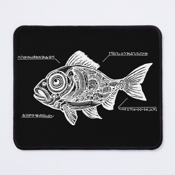 Item preview, Cyberfish Schematic designed and sold by Shiny Red Nothing.