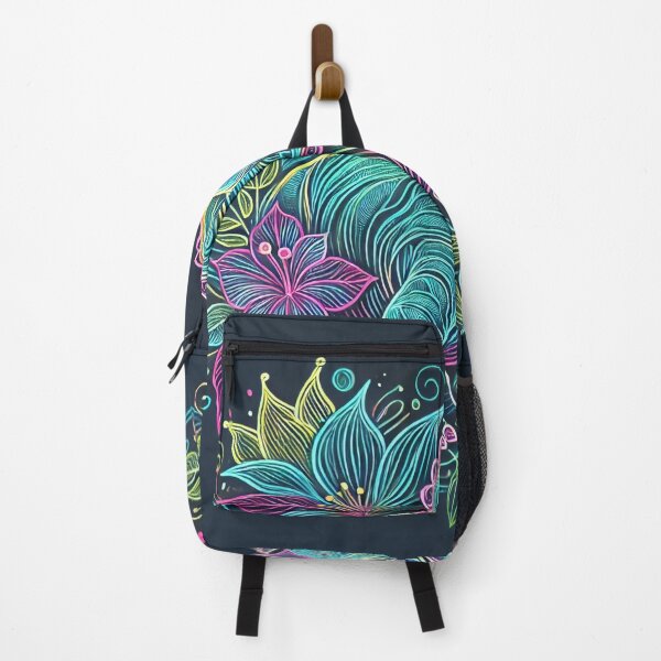 Item preview, Neon Floral Triceratops with Hibiscus designed and sold by CrypRenaissance.