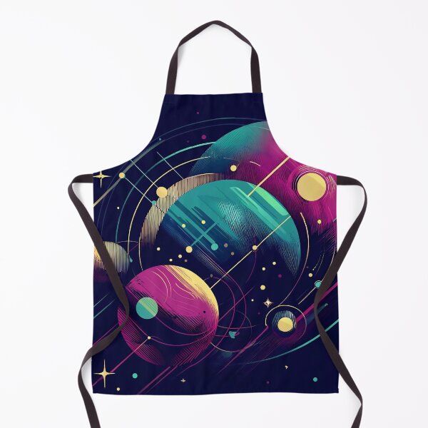 Item preview, Neon Cosmic Abstract Planets Art designed and sold by AHMEDMAMADO.