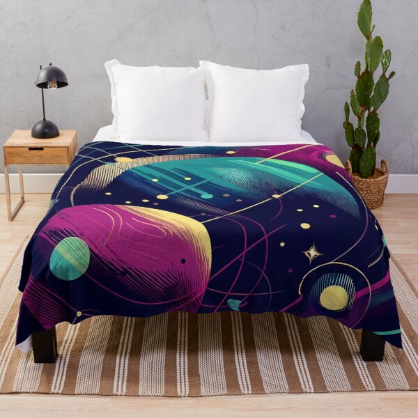 Item preview, Neon Cosmic Abstract Planets Art designed and sold by AHMEDMAMADO.