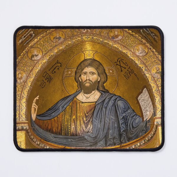 Item preview, Italy. Sicily. Monreale. Cathedral. Mosaic. Christ Pantocrator. designed and sold by vadim19.