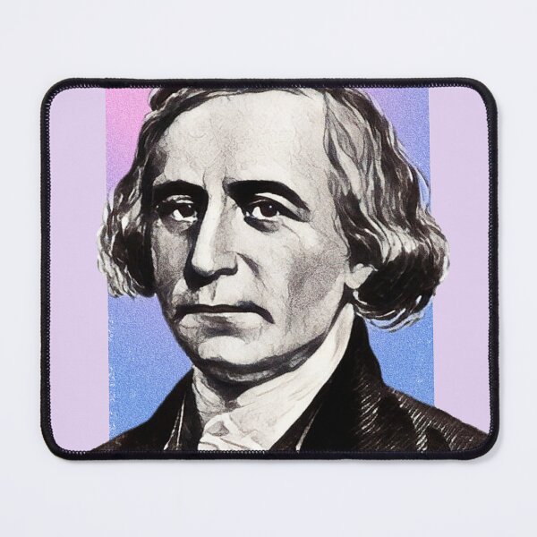 Item preview, American Poet Philip Freneau - purple pink - illustration  designed and sold by Litstoy.
