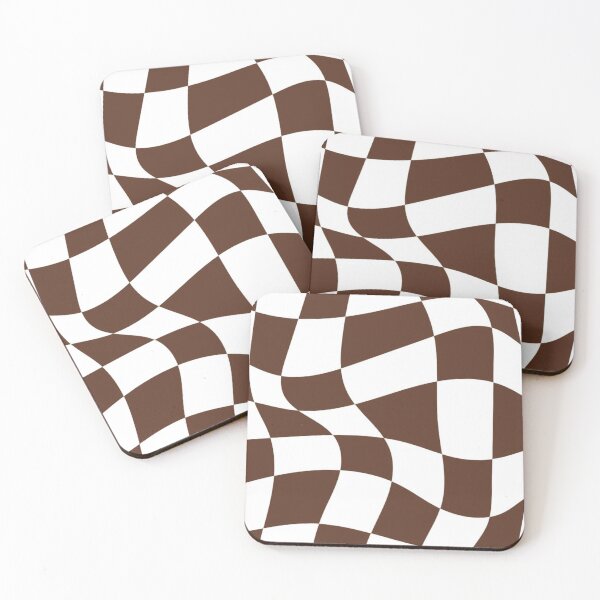 Item preview, Brown and Grey Checkerboard designed and sold by ZedColors.