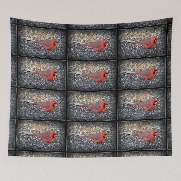 Item preview, Male Cardinal in Breeding Plumage; in the Spring designed and sold by Deb  Badt-Covell.