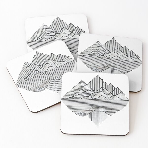 Item preview, Abstract Geometric Mountain Landscape T-Shirt designed and sold by LessLines.