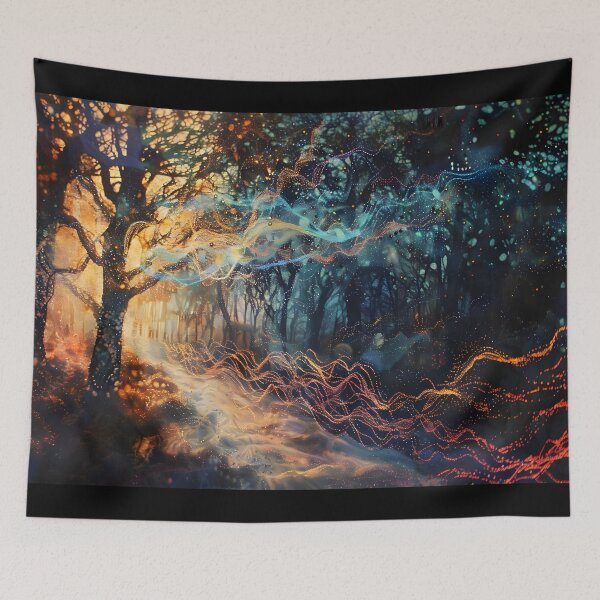 Item preview, Whimsical Threads: Surreal 3D Forests designed and sold by AI-Only Creations.