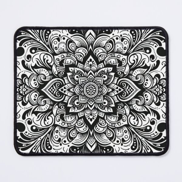 Item preview, Timeless Black Henna Inspired Art Pattern designed and sold by ReachForArt.