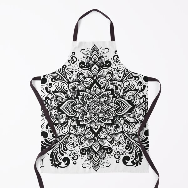 Item preview, Timeless Black Henna Inspired Art Pattern designed and sold by ReachForArt.