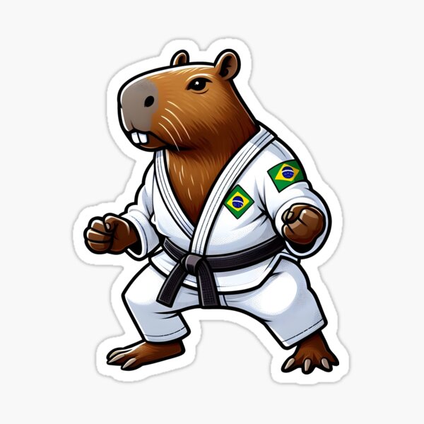 Item preview, Jiujitsu capybara designed and sold by RAWLIFEGRAPHIC.