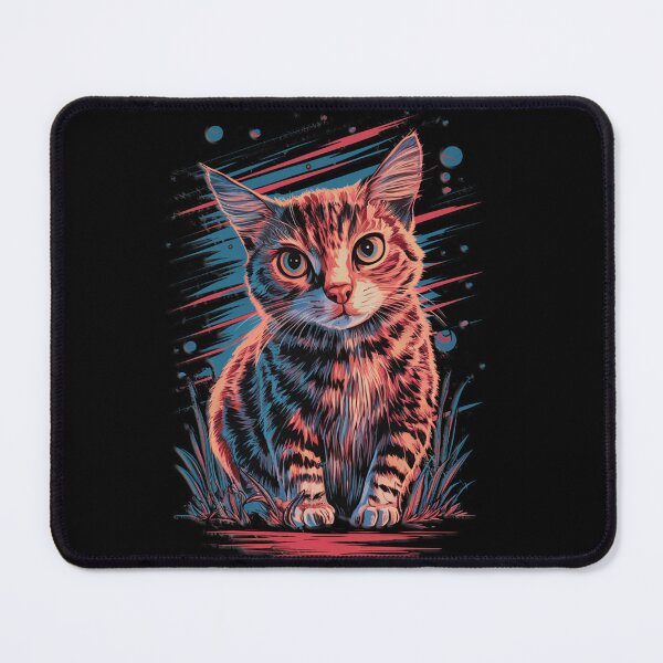 Item preview, Celestial Cat: A Neon Nightscape designed and sold by Exodoi.