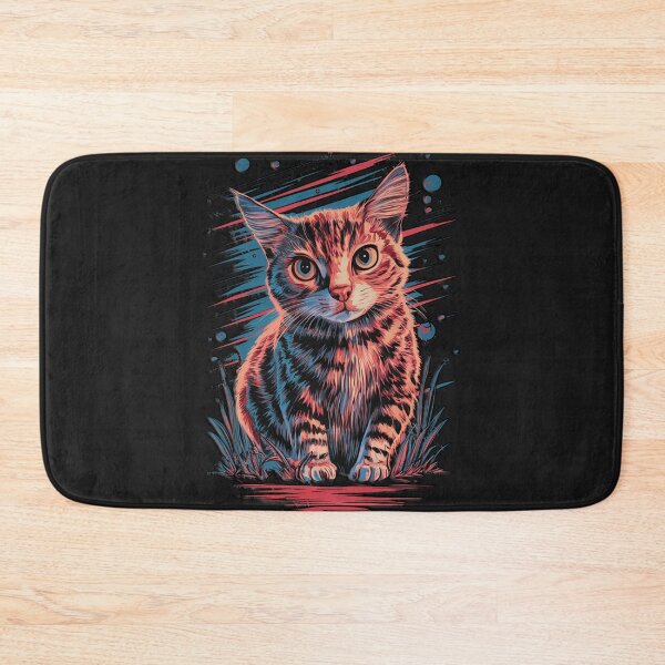 Item preview, Celestial Cat: A Neon Nightscape designed and sold by Exodoi.