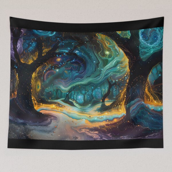 Item preview, Enchanted Weaves: Surreal 3D Forest Dreams designed and sold by AI-Only Creations.