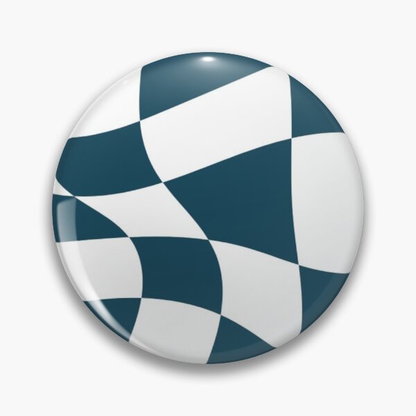 Item preview, Petroleum Blue and White Checkerboard designed and sold by ZedColors.