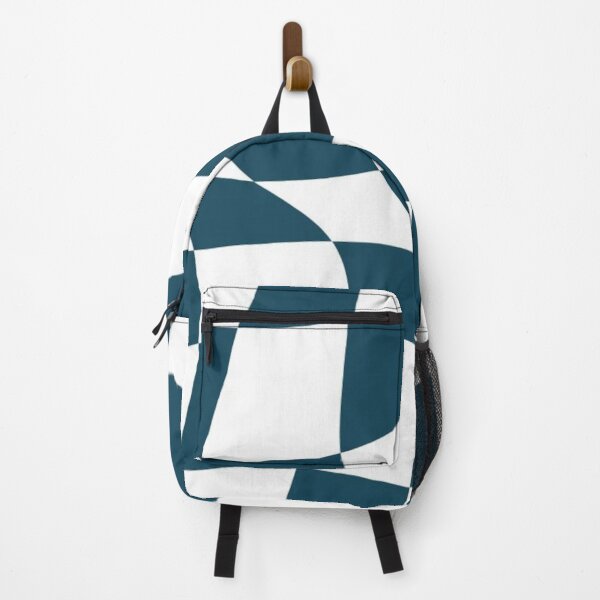 Item preview, Petroleum Blue and White Checkerboard designed and sold by ZedColors.