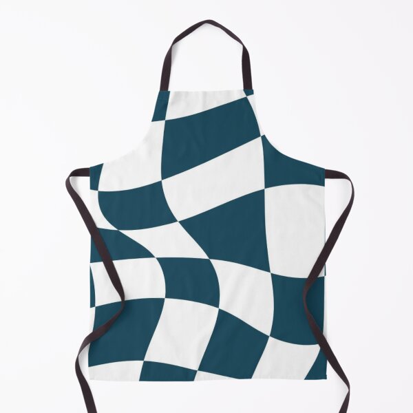 Item preview, Petroleum Blue and White Checkerboard designed and sold by ZedColors.
