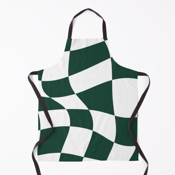 Item preview, Green and White Distorted Checkerboard designed and sold by ZedColors.