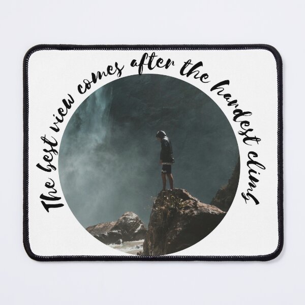 Item preview, A view of mountain with a matching quote  designed and sold by khnn.