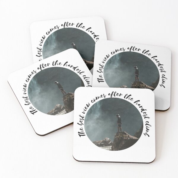 Item preview, A view of mountain with a matching quote  designed and sold by khnn.
