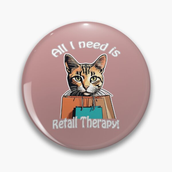 Item preview, Retail therapy cat designed and sold by FabFreakShop.